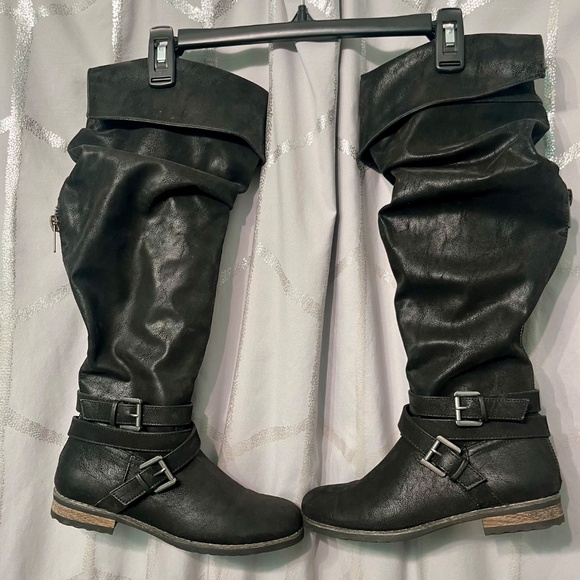 Carlos Santana Over the Knee Suede Slouch Boot - Picture 5 of 7